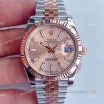 (Noob) AAA Grade Replica Rolex Jubilee Rose Gold Datejust 41 With Rolex Jubilee Bracelet 